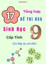 Tổng hợp 17 đề thi HSG Sinh học Lớp 9 cấp Tỉnh (Có đáp án chi tiết)
